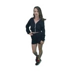 Women Gym suit, shorts and blouse, black color, 8869